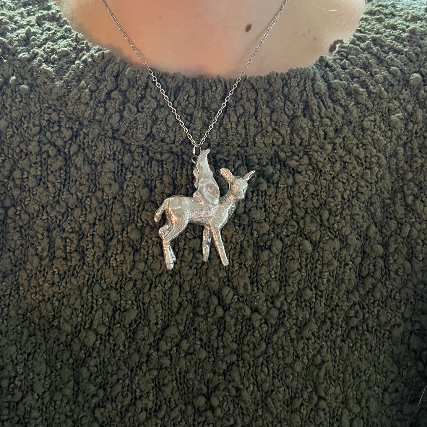 Be a Deer Necklace (with wings)