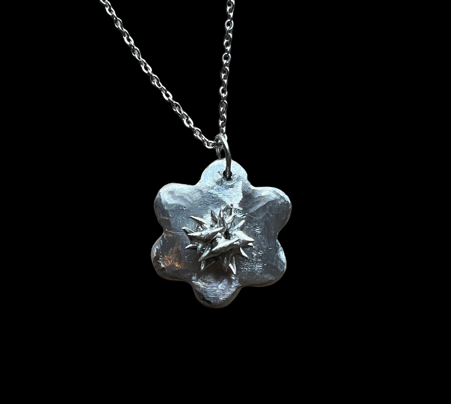 a Protect Your Heart Flower Necklace