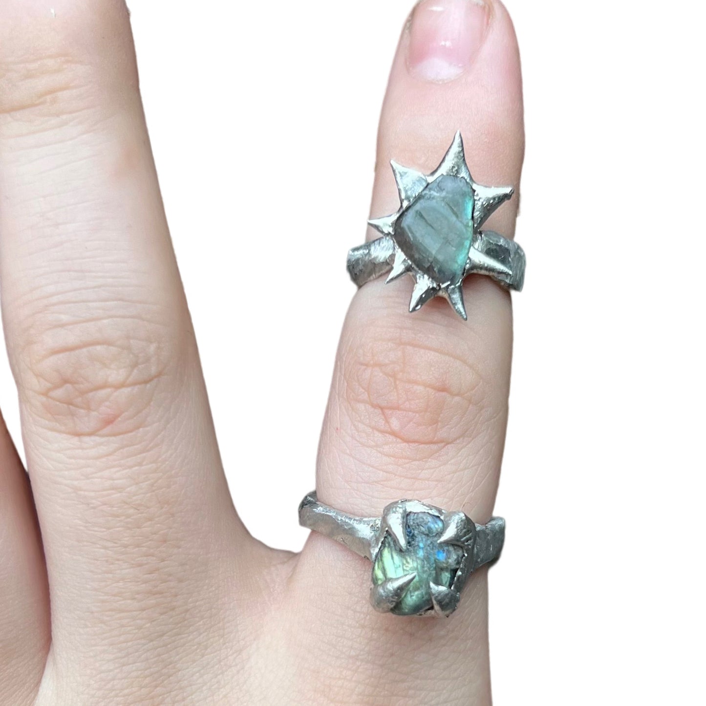 Spiky Ring (Labradorite)