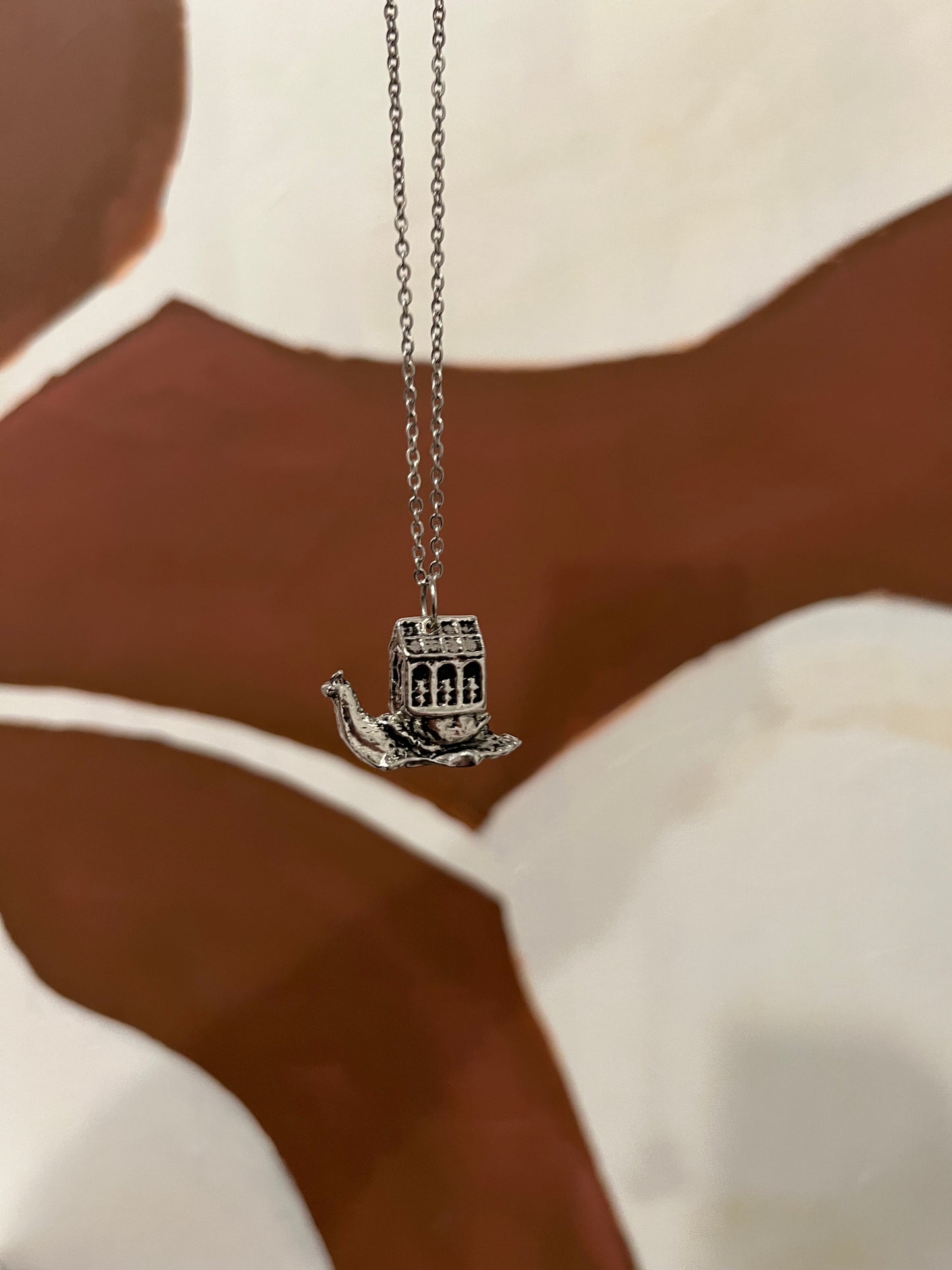 a snail and her greenhouse