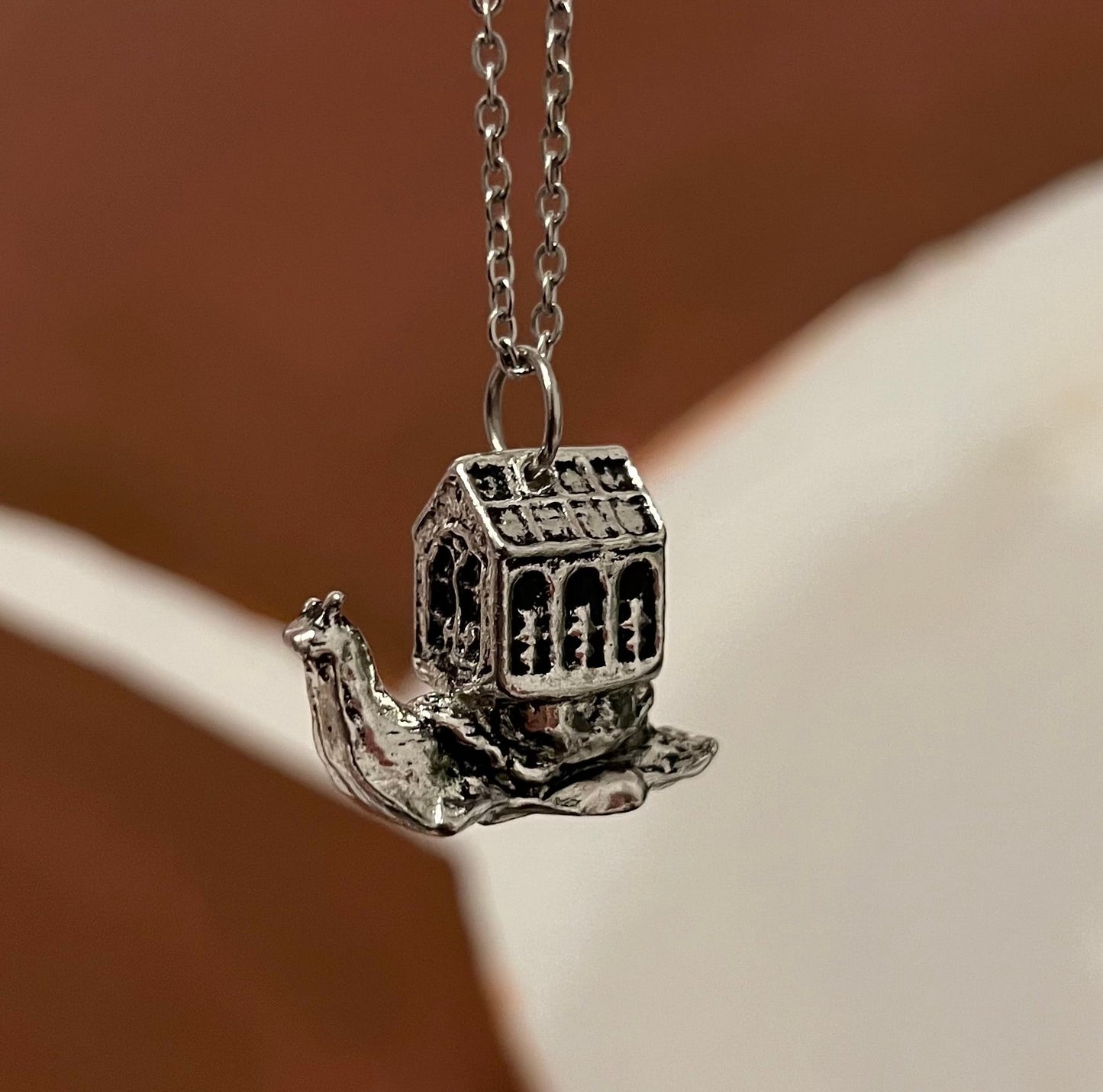 a snail and her greenhouse