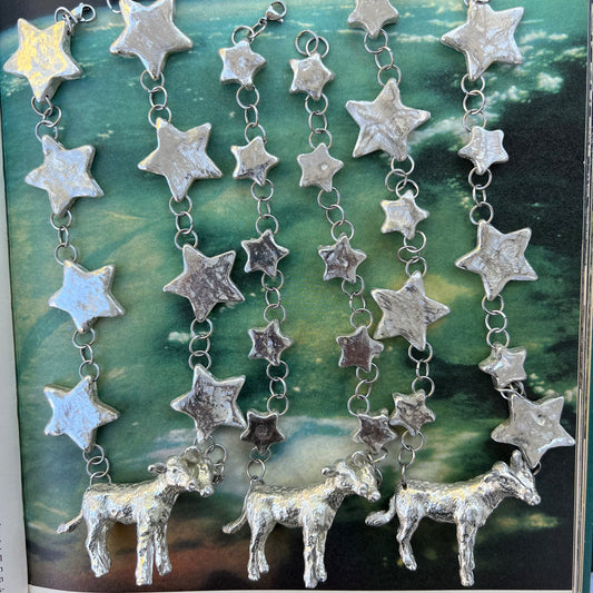 Two Headed Calf Star Necklace