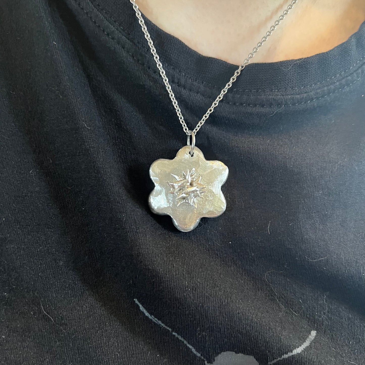 a ￼￼￼Protect Your Heart Flower Necklace