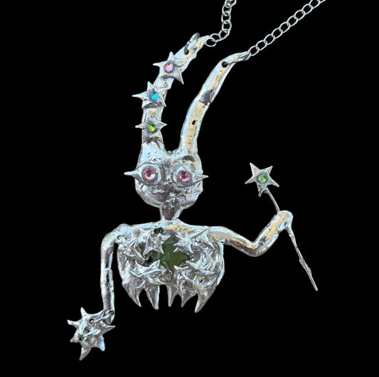 The Pink Eyed Creature Necklace