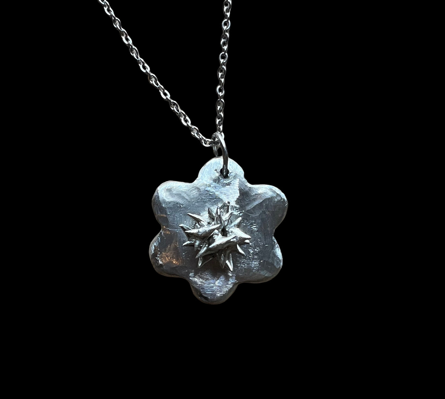 a ￼￼￼Protect Your Heart Flower Necklace