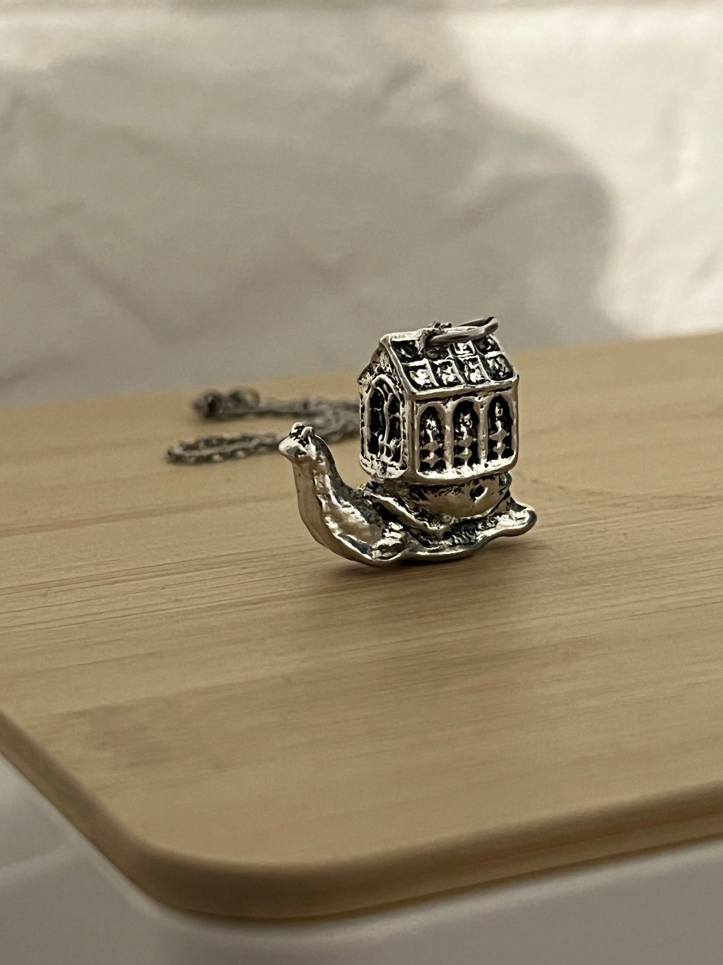 a snail and her greenhouse