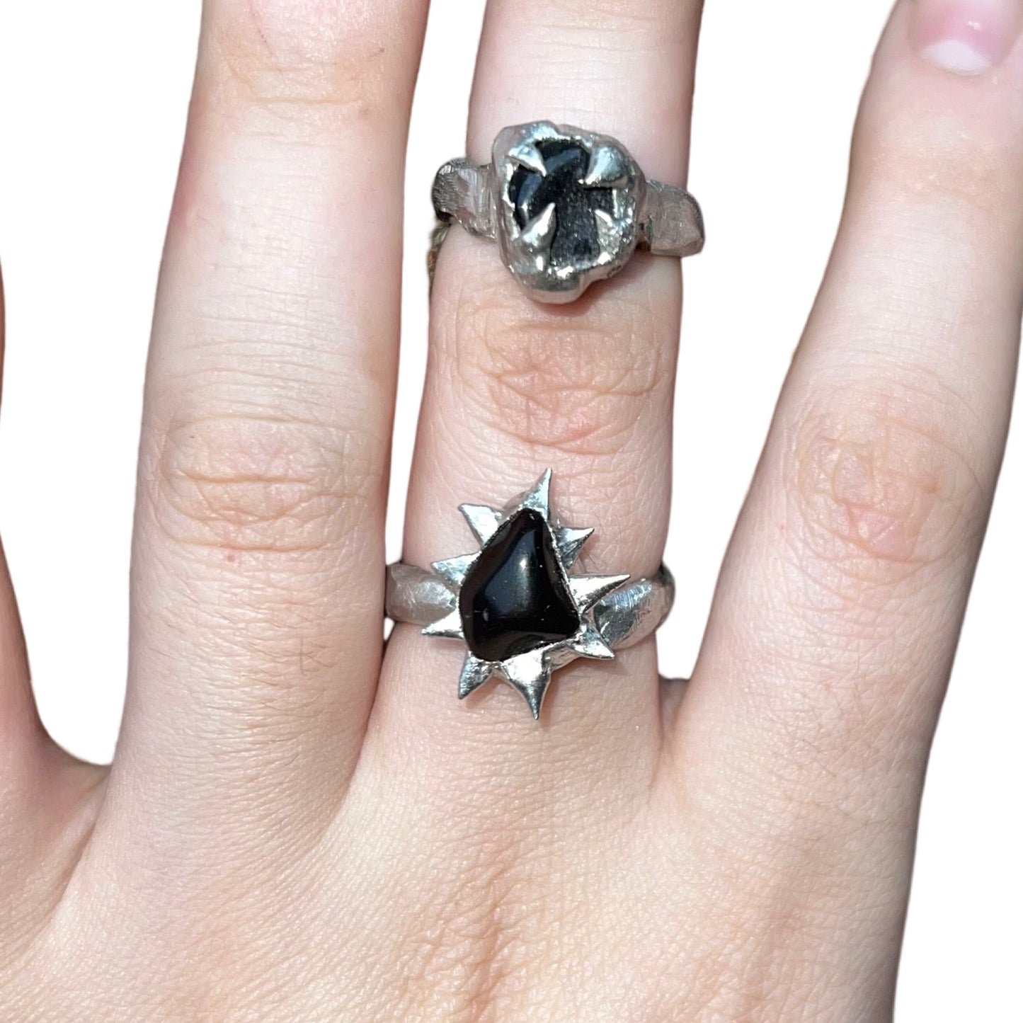 Spiky Ring (Obsidian)